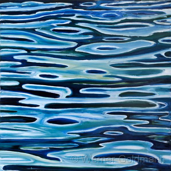 Wasserimpressionen (120x120)cm.jpg - Wasserimpressionen / Waterimpressions (120x120)cm (Öl auf Leinwand, 2007)